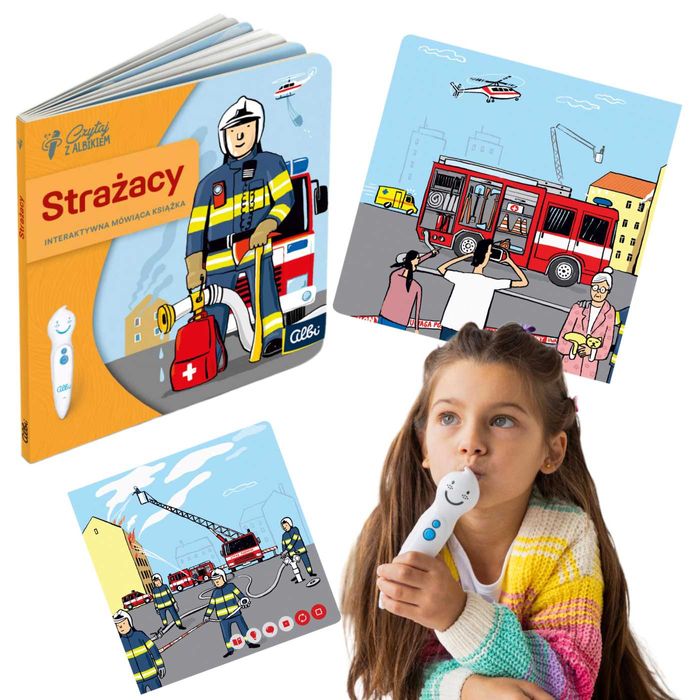Czytaj z ALBIKIEM Interaktywna Miniksiążka zawody Strażacy 5+ ALBIK