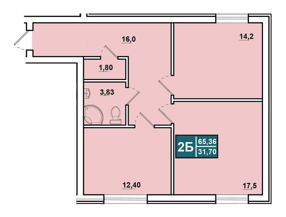 Акційна 2-кімнатна квартира | 65 м²| Газ | Вид на парк