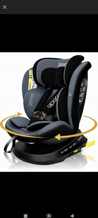 Fotelik samochodowy ISOFIX 360° 40-150 cm Nowoczesny design funkcjonalny