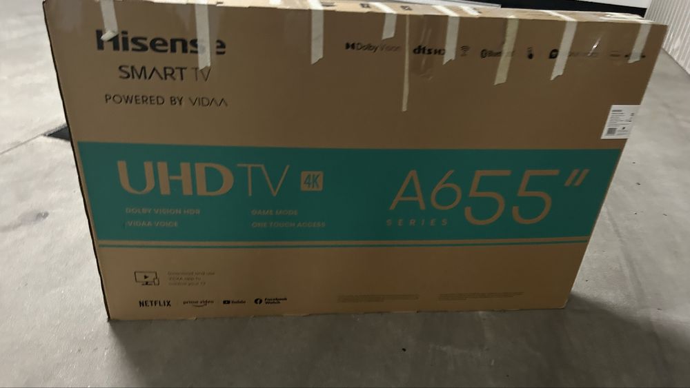 Vendo Tv Hisense 55 polegadas (avariada)