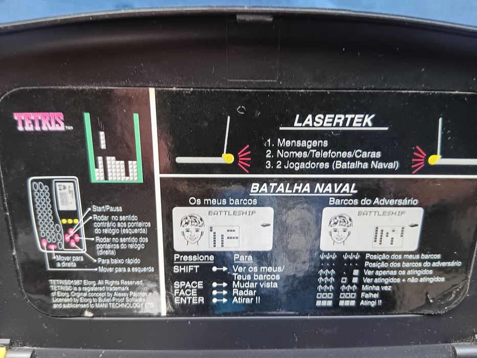Agenda eletrónica Lasertek dos anos 90