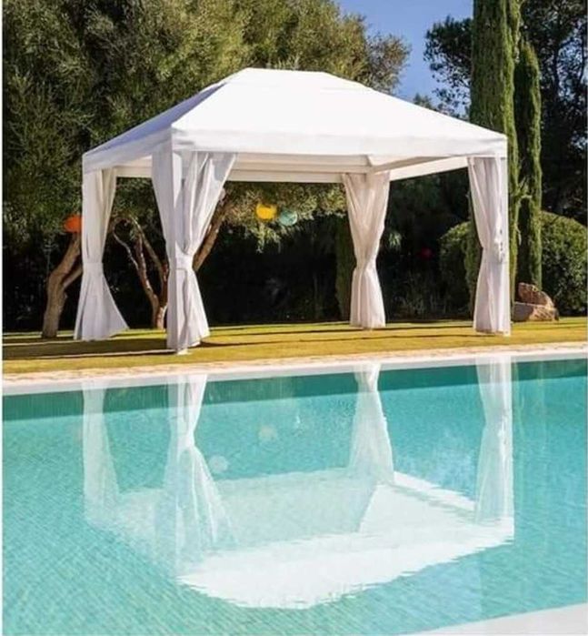 Pérgula Branca de Alta Qualidade. Transforme seu Jardim.