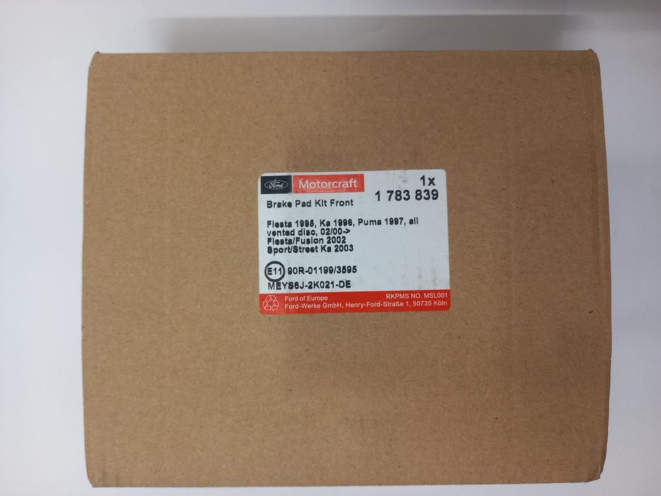 Ford Fiesta klocki hamulcowe przód