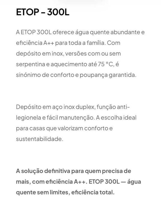 VENDO
Bomba calor ASQ 300L - nova em caixa LACRADA