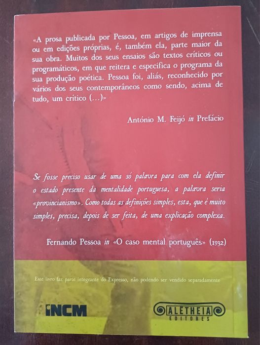 Fernando Pessoa - Correspondência e Artigos de Imprensa
