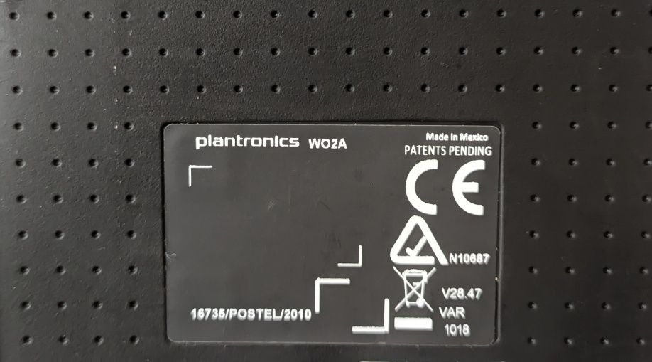 Zestaw Słuchawki Plantronics W720+stacja dokująca WO2A+gąbki, baterie