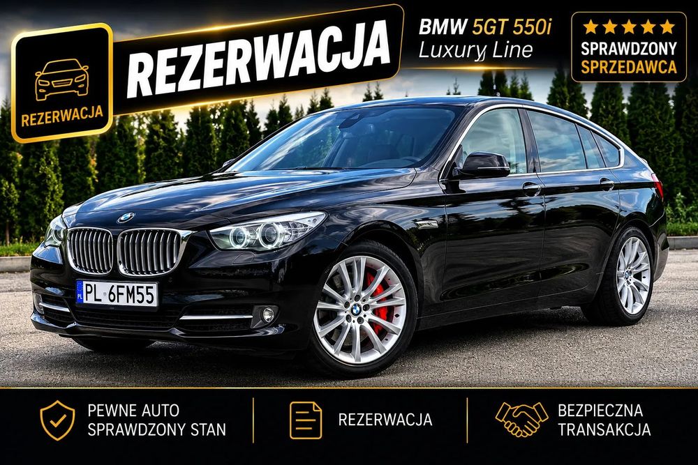 BMW 5GT 550i EU*StanKolekcjonerski*Full*TV*ASO*JedynyTakiEgzemplarz
