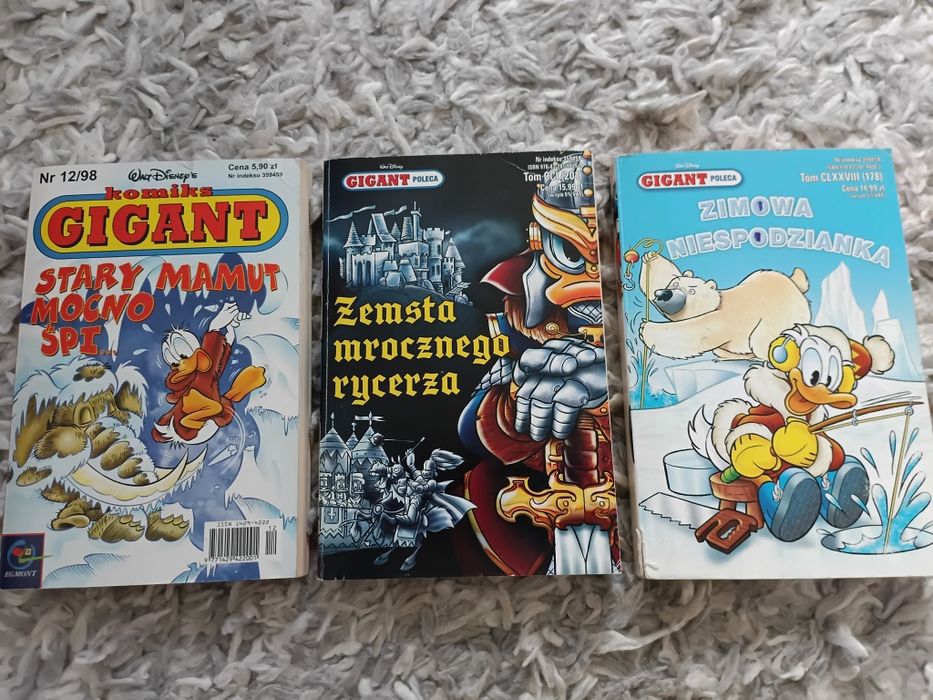 Komiksy Kaczor Donald Gigant 3szt
