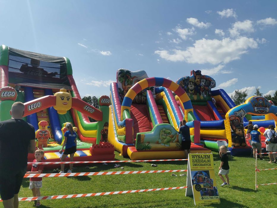 Zjeżdżalnia DMUCHANA DMUCHANIEC Wypożycz Wynajem Komunia Urodziny