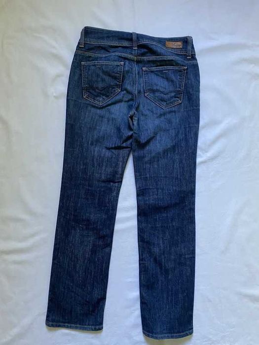 Granatowe jeansowe spodnie z niskim stanem bootcut Ventana M/L 38/40