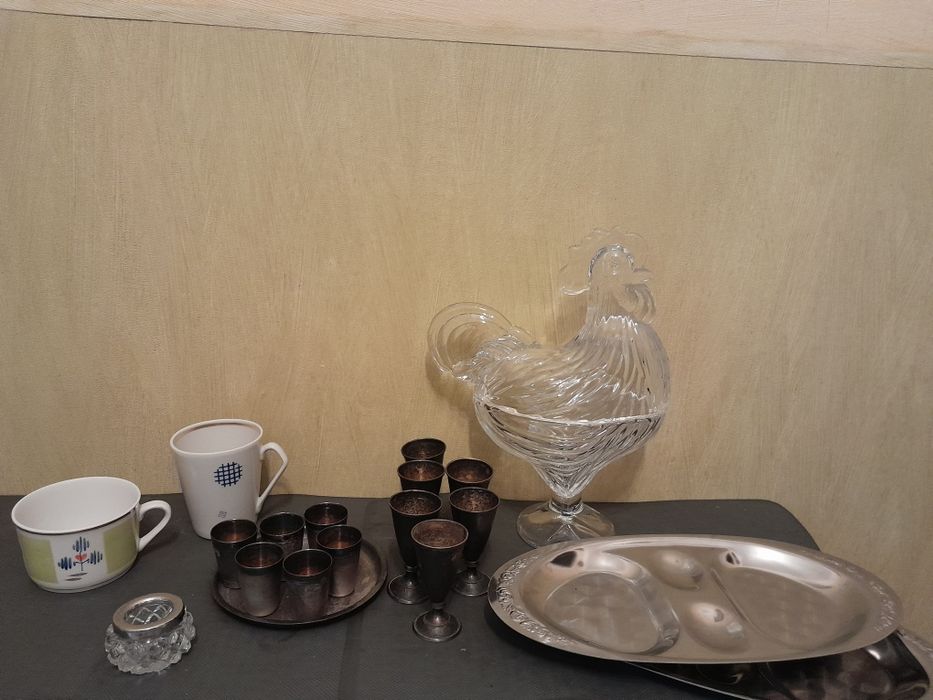 Блюдо кузнецов, пара чайная  лафитник