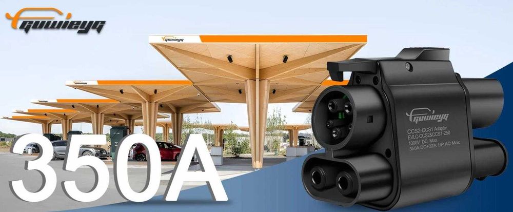 Адаптер GUWIEYG CCS2 - CCS1 Combo для авто из США (топ качество)