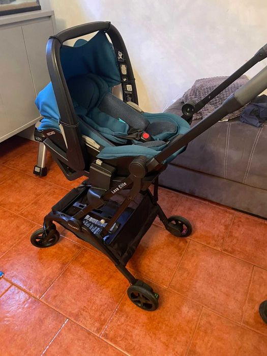 Carrinho completo com ovo Recaro
