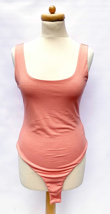 Body Bluzka Morelowe Bik Bok M 38 Na Ramiączka