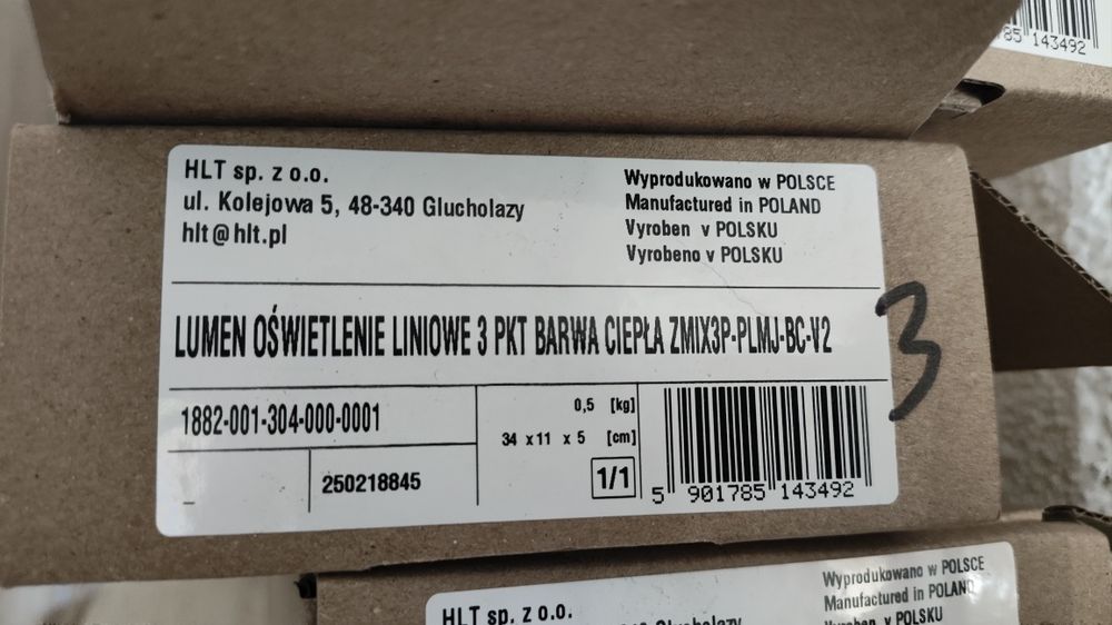 Liniowe oświetlenie LED