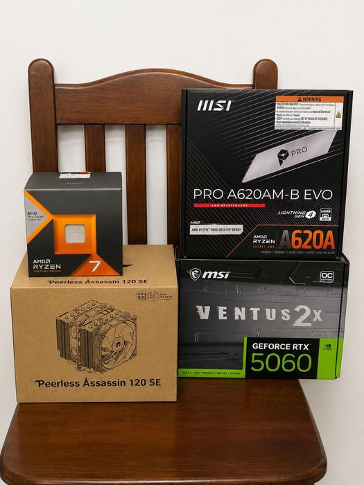 PC GAMING HIGH-END | Ryzen 7 7800X3D + RTX 5060 + MONITOR 240Hz