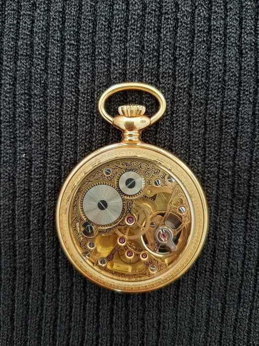 Relógio dourado novo de bolso da marca SITAL