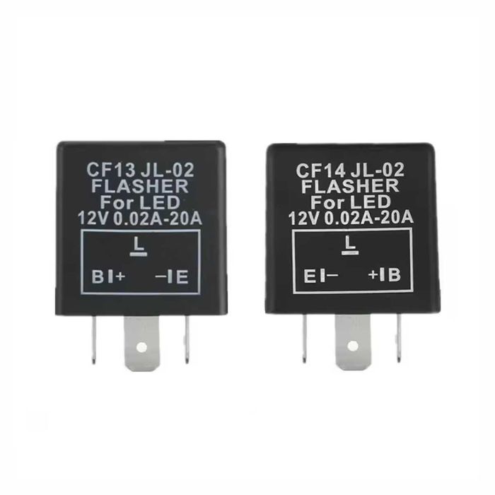 Relé de piscas 3 pinos 12V universal - LED e lâmpadas convencionais