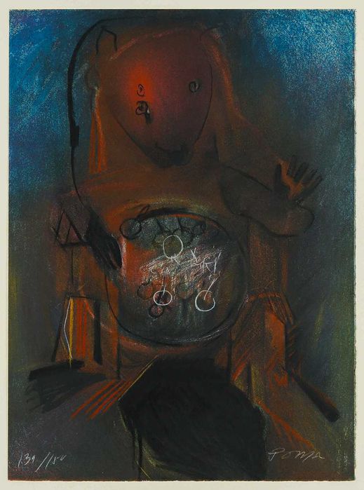 Júlio Pomar – Serigrafia "O Castor" (139/150, assinada)