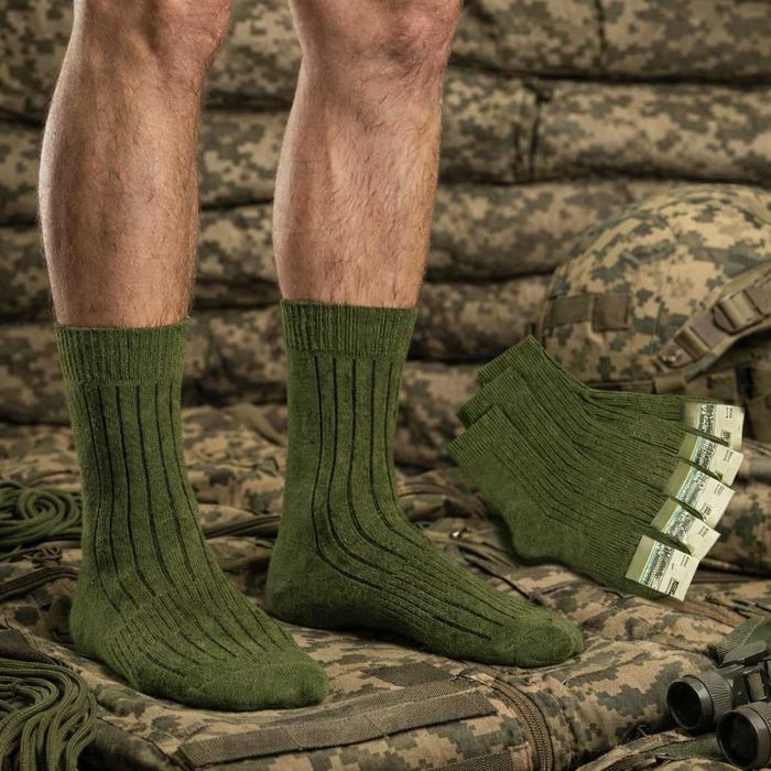 Летние тактические носки ВСУ 41-44 Хаки Tactic военные носки армейские