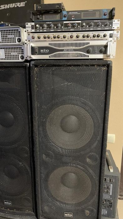Продам колонки, усилители, микрофоны