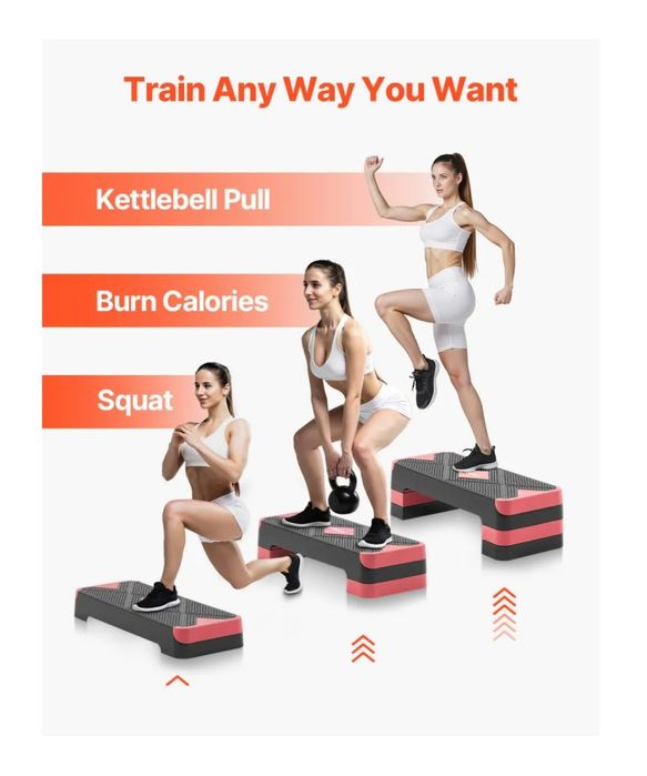 Plataforma de exercícios aeróbicos STEP -  VEVOR - NOVO