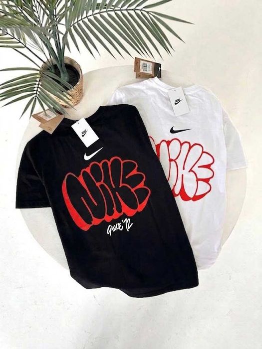 BIG Logo • Новая Футболка Nike Jordan • Чорна / Біла • Найк Джордан Graphity • XS-XXL