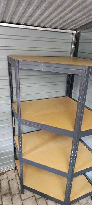 Regał Warsztatowy Narożny 180x90x90x45 cm 4P/250 kg