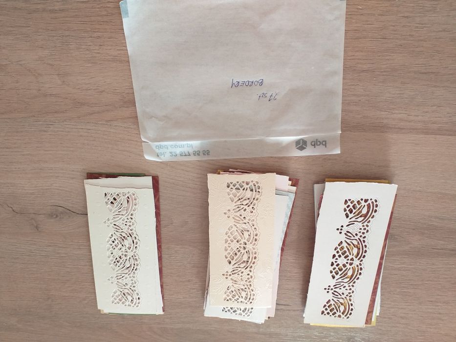 Scrapki scrapbooking bordery ażurowe mix