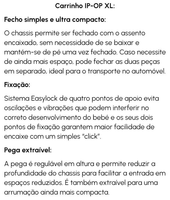 Carrinho bebé em excelente estado