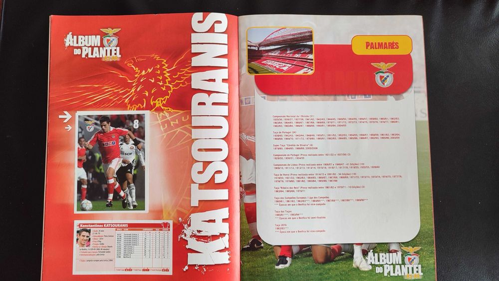 Benfica - Álbum do Plantel 07-08