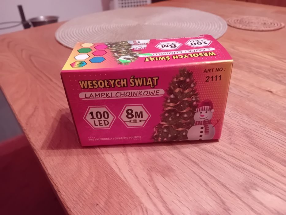 2 opakowania taśm led +lampki choinkowe,nowe