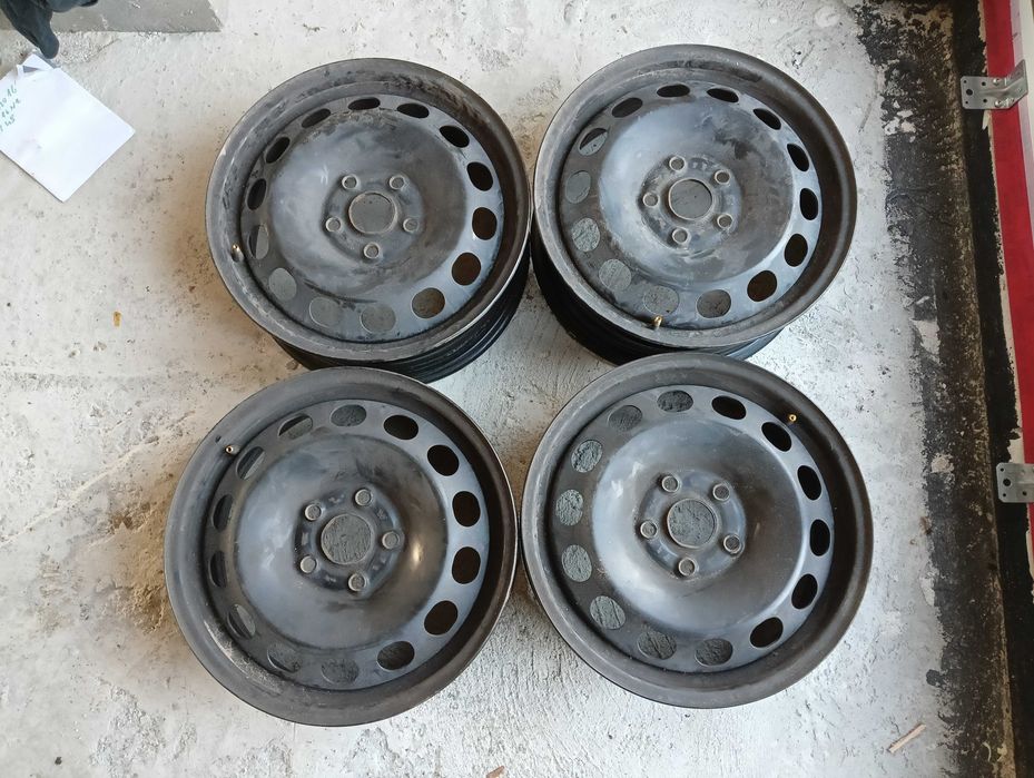 felgi stalowe 5x112 r16 6Jx16h2 et48 ładne audi vw seat skoda