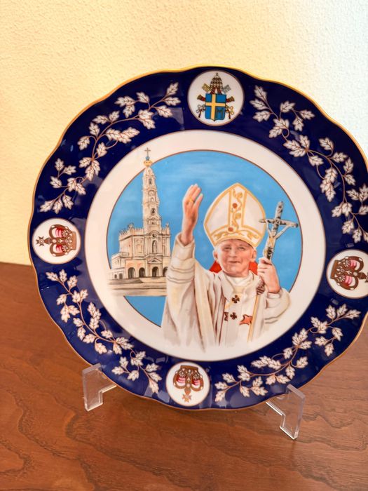 Prato decorativo Papa João Paulo II