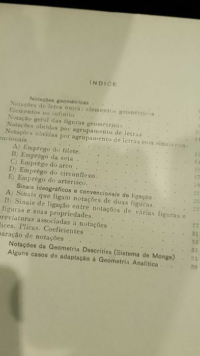 Sistematização Portuguesa de Notações Geométricas 1943 Luiz Passos