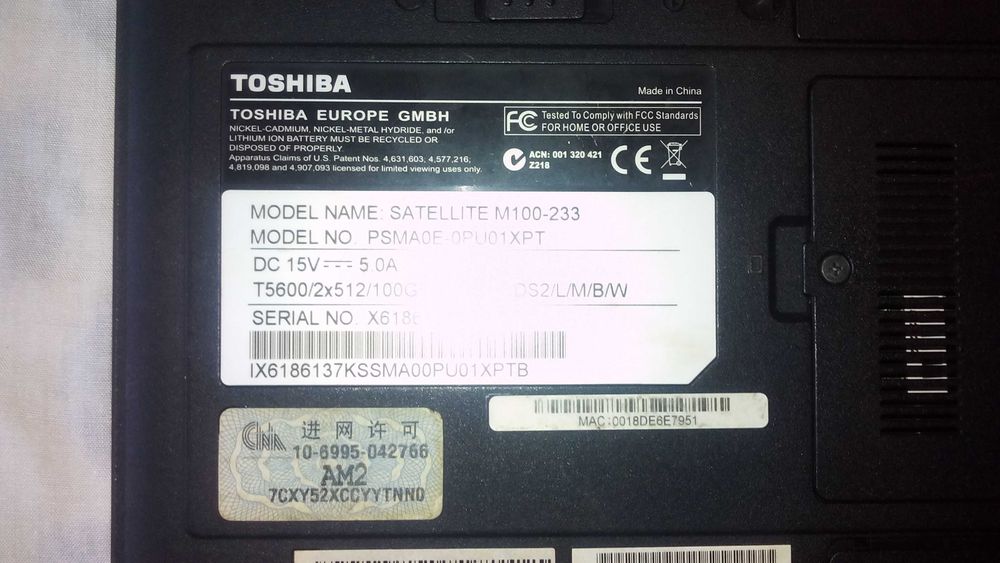 LAPTOP TOSHIBA com problemas64739968640259124