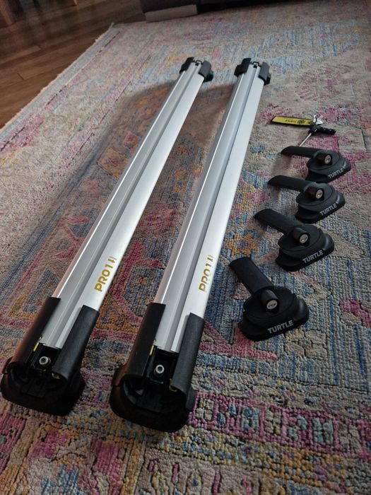 Bagażnik dachowy, belki Turtle srebrne  90/100