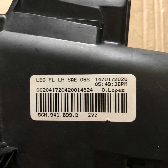 Протитуманні фари VW Golf 7 VII GTI 5GM941699B 5GM941700B Оригінал