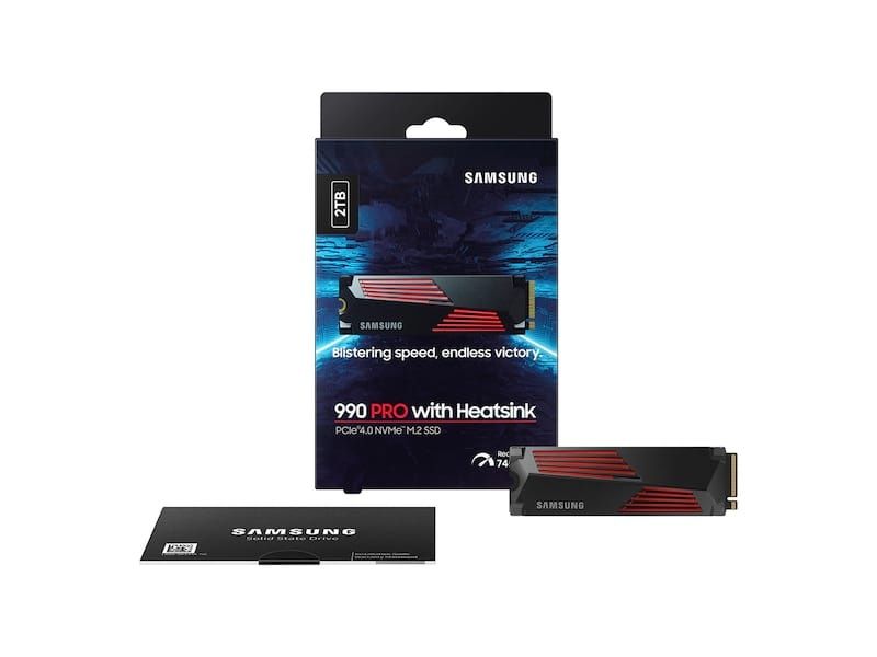 NEW 2TB SAMSUNG SSD 990 PRO with Heatsink PCle 4.0 M.2