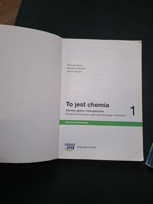 Książka i ćwiczenia do Chemii