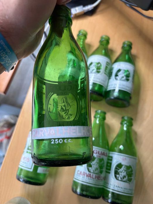 Garrafas pirogravadas antigas/vintage - Aguas Carvalhelhos