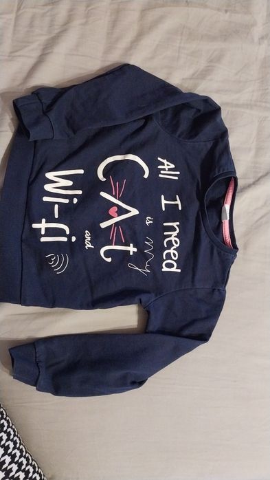 Bluzka Smyk r. 116 dla wielbicielki kotów