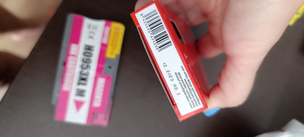 Tinteiro rosa para impressora HP