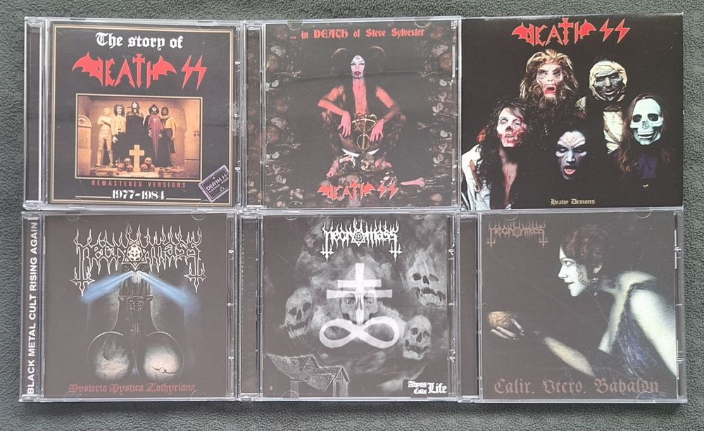 Włoski heavy metal Death SS i black metal Necromass zestaw CD