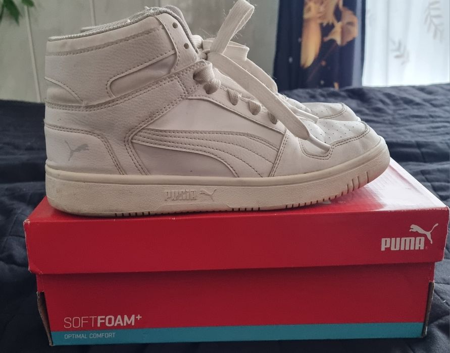 Puma rebound layup białe buty sportowe