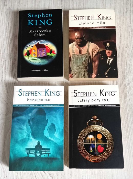 Stephen King Cztery pory roku Bezsenność Miasteczko Salem Zielona Mila