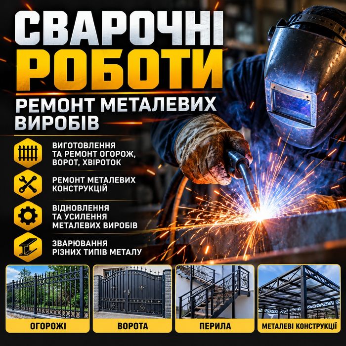 Зварювальні роботи( Напівавтомат)
