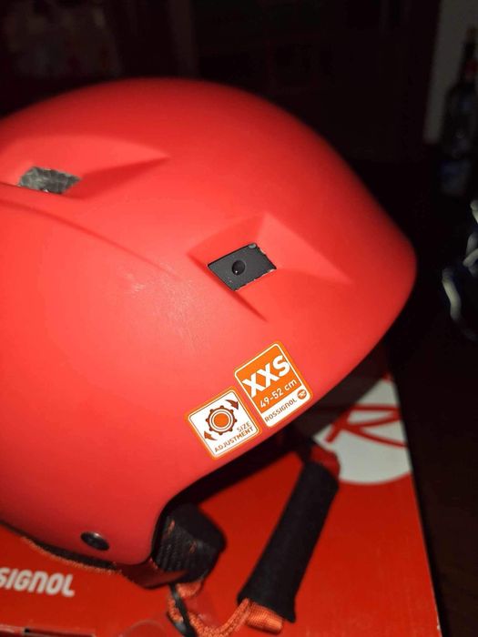 Kask dziecięcy narciarski  Rossignol Comp J  red-led 49-52 cm