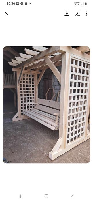 Huśtawka ogrodowa pergola
