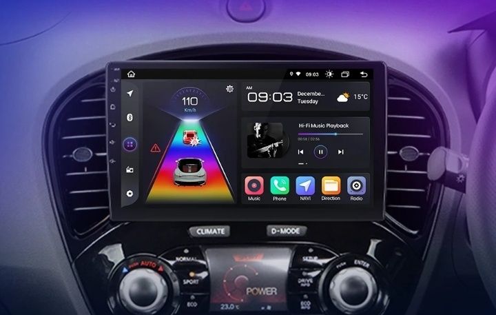 Auto Rádio Nissan Juke Android GPS Bluetooth Carplay USB 2gb 33gb NOVO
